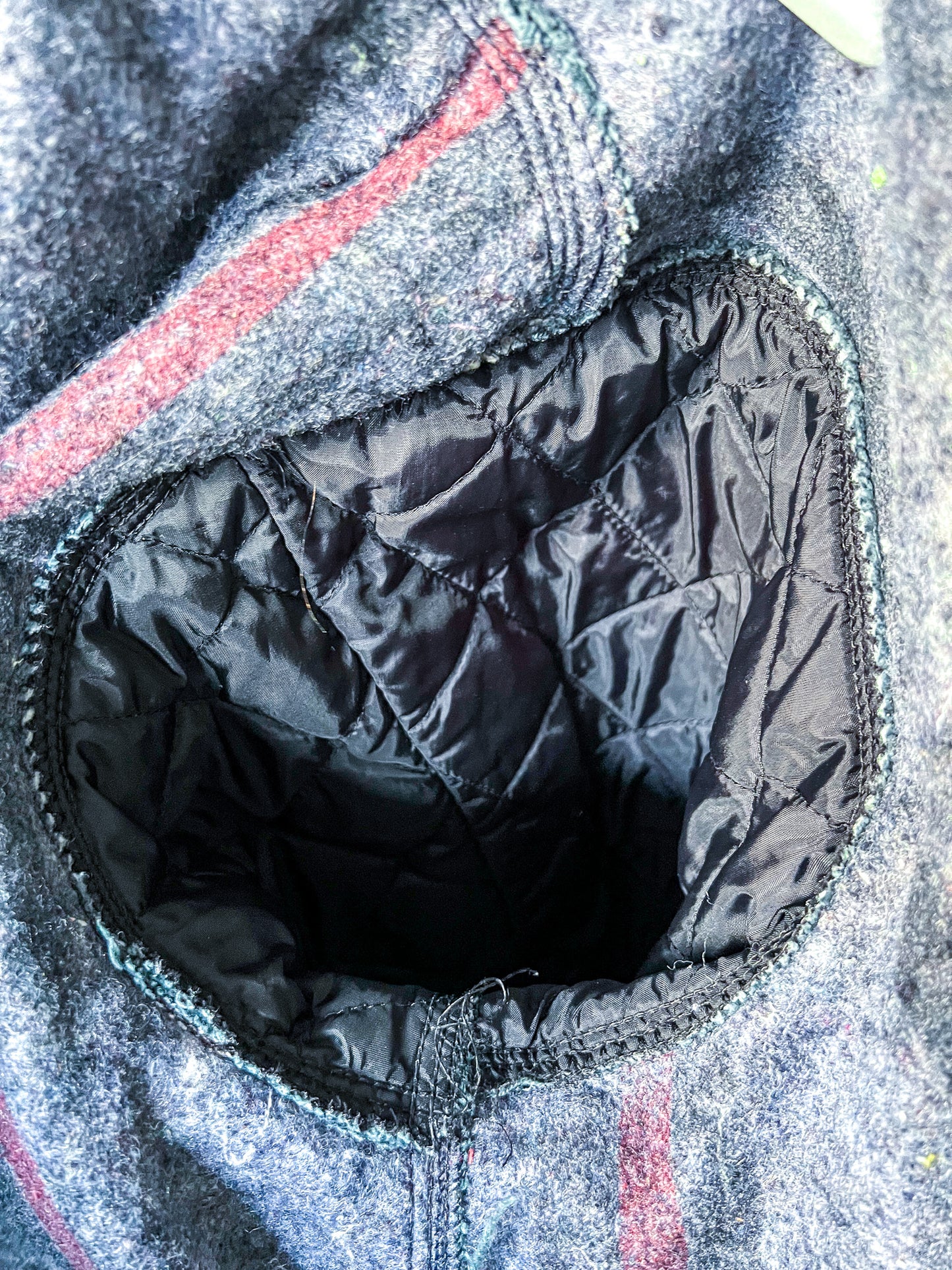 BEND - Vintage 90s Carhartt Acid Washed Blanket Lined Chore Coat - Black, White - Unisex Large