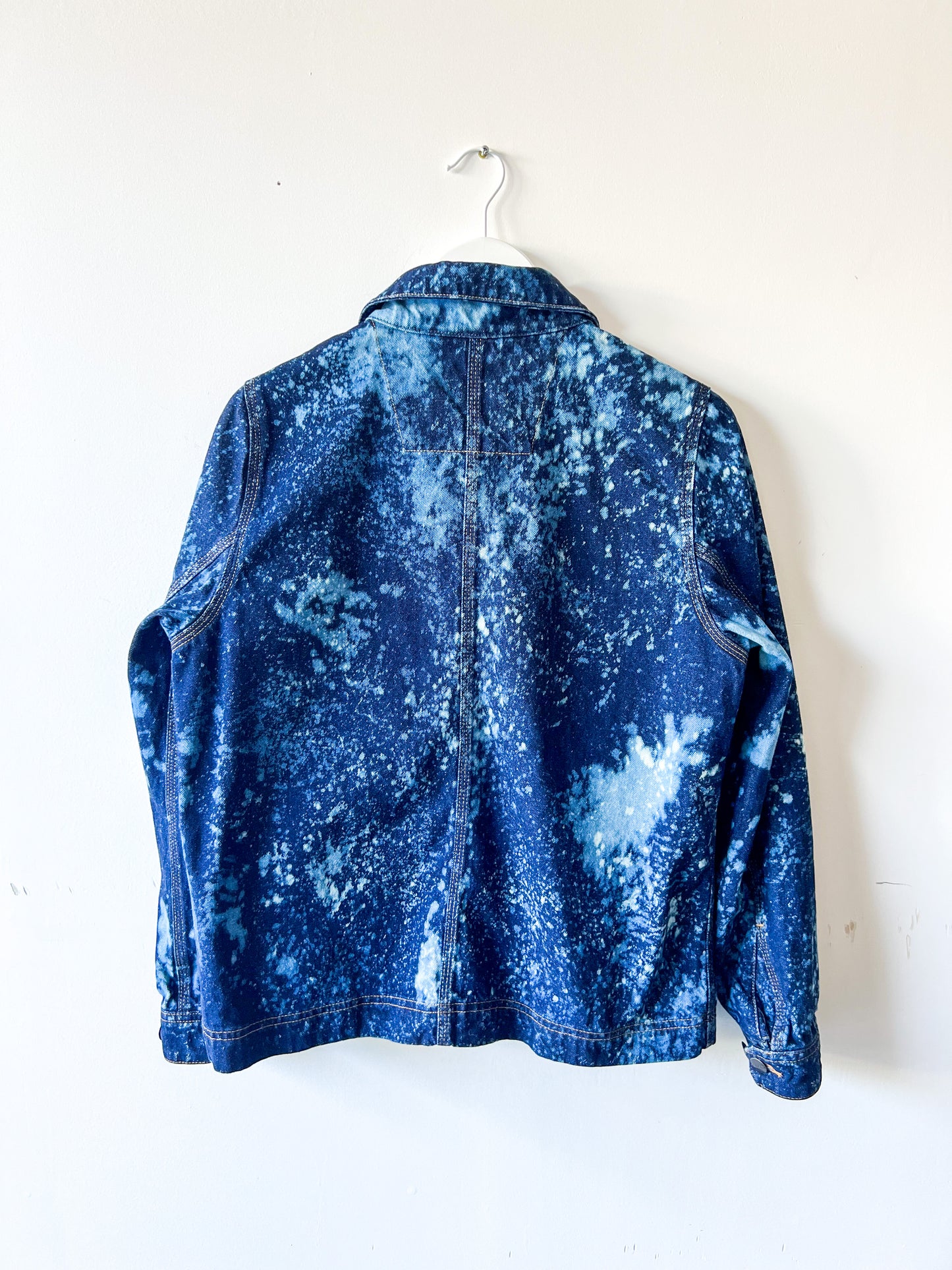 DETROIT - Upcycled Carhartt Acid Washed Denim Chore Coat - Women's Medium