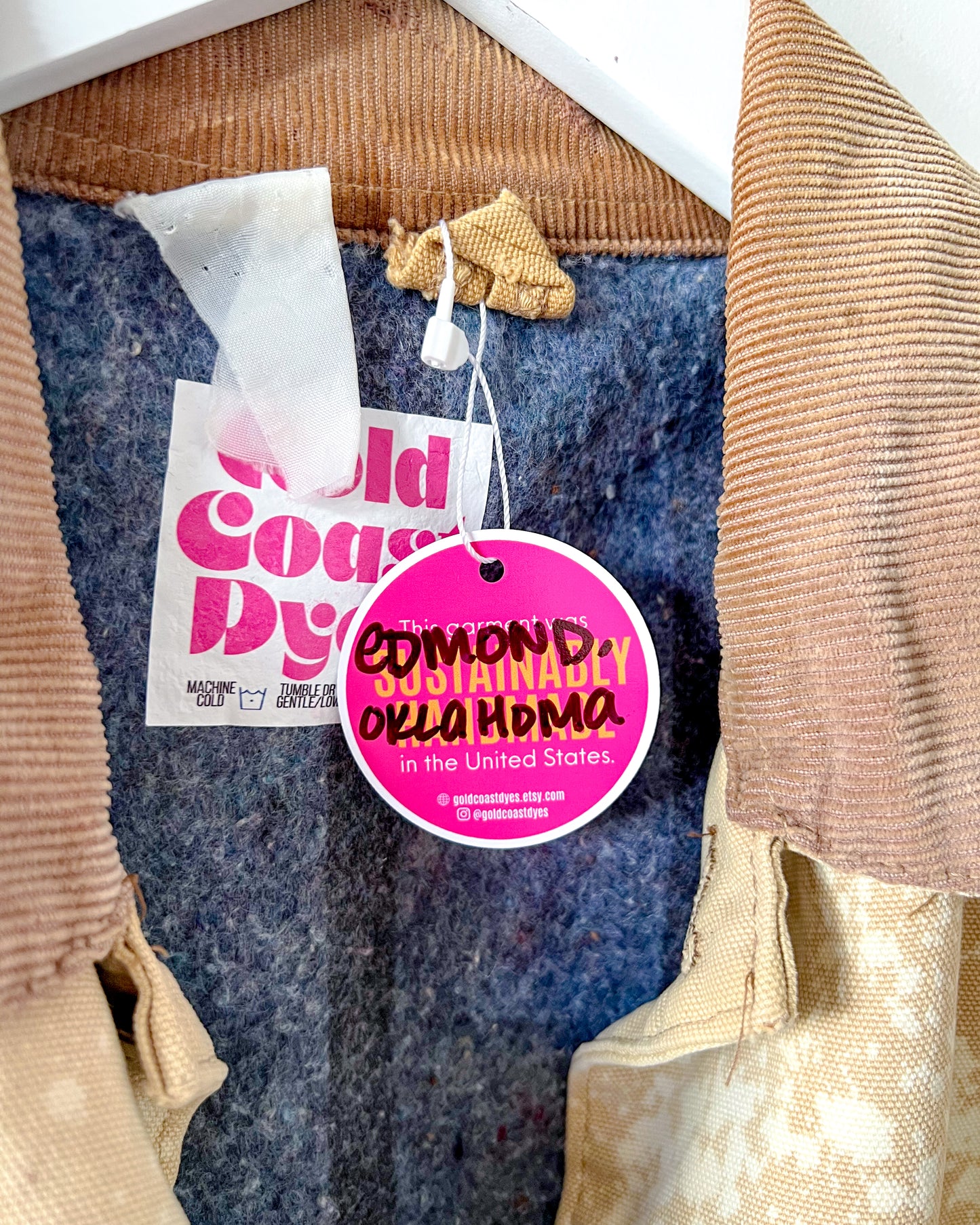 EDMOND - Vintage Carhartt Chore Coat - Light Tan, Unisex L