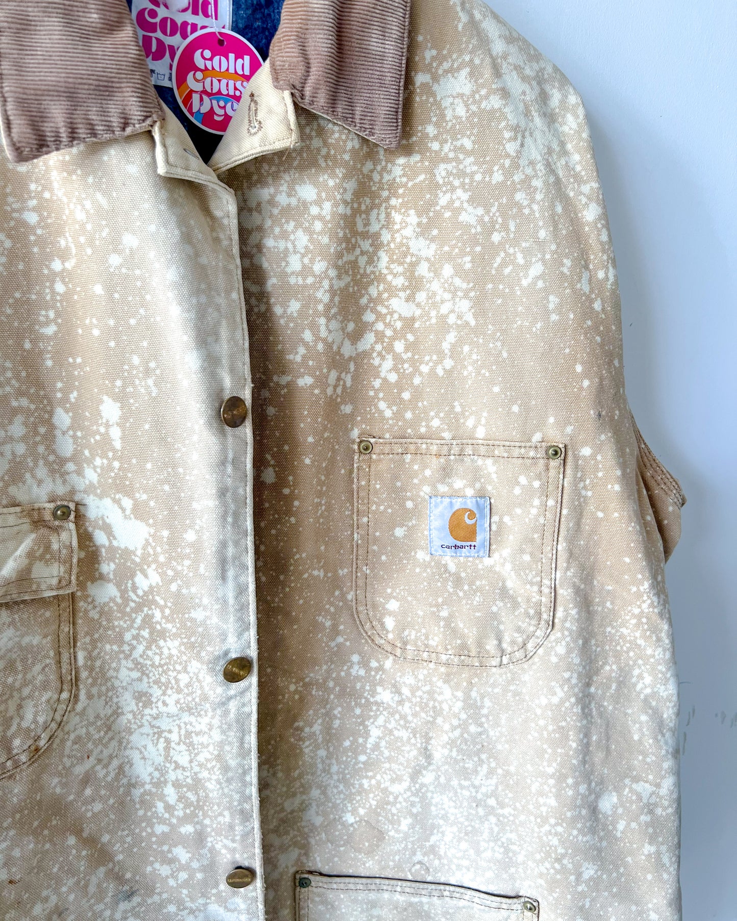 EDMOND - Vintage Carhartt Chore Coat - Light Tan, Unisex L