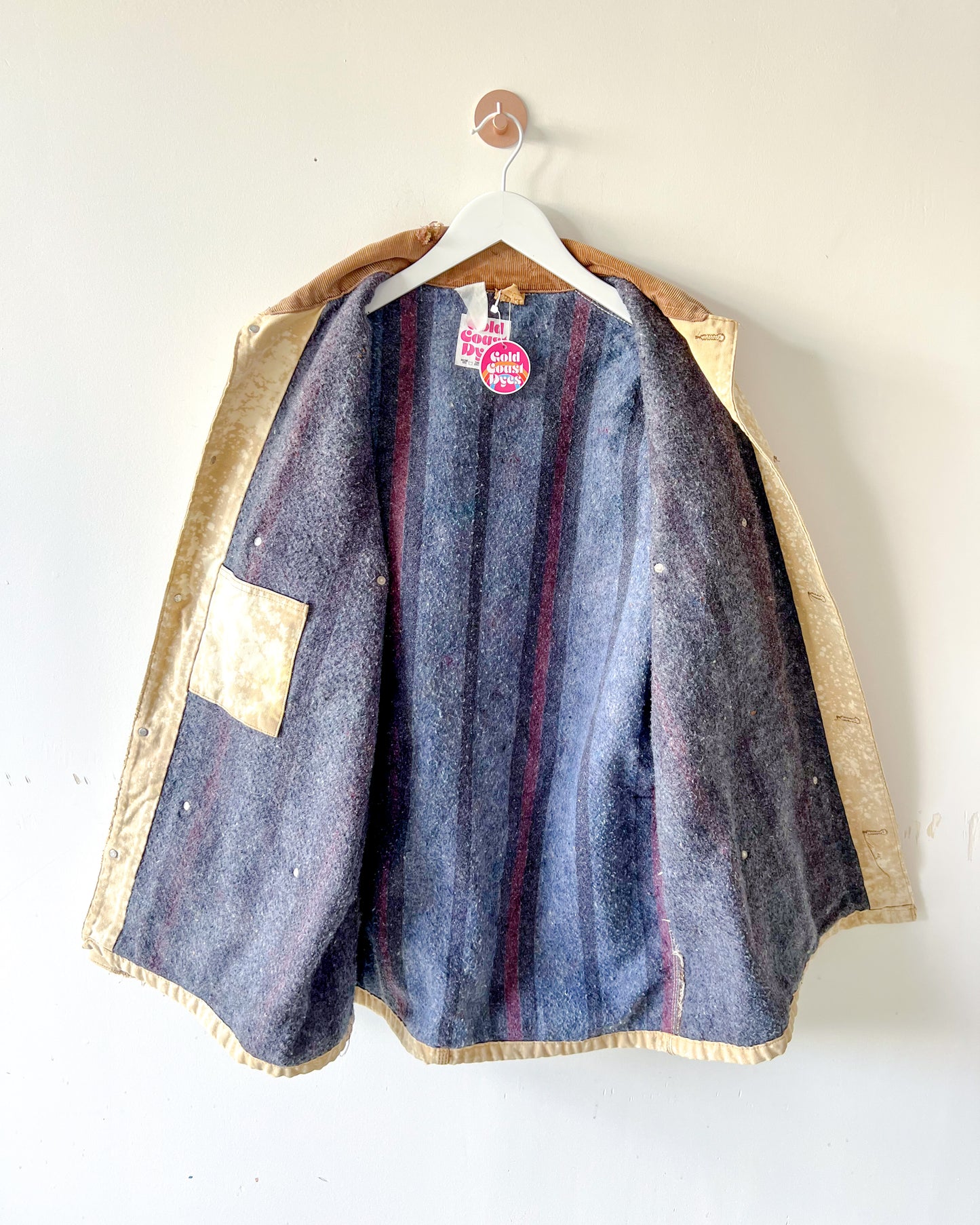 EDMOND - Vintage Carhartt Chore Coat - Light Tan, Unisex L