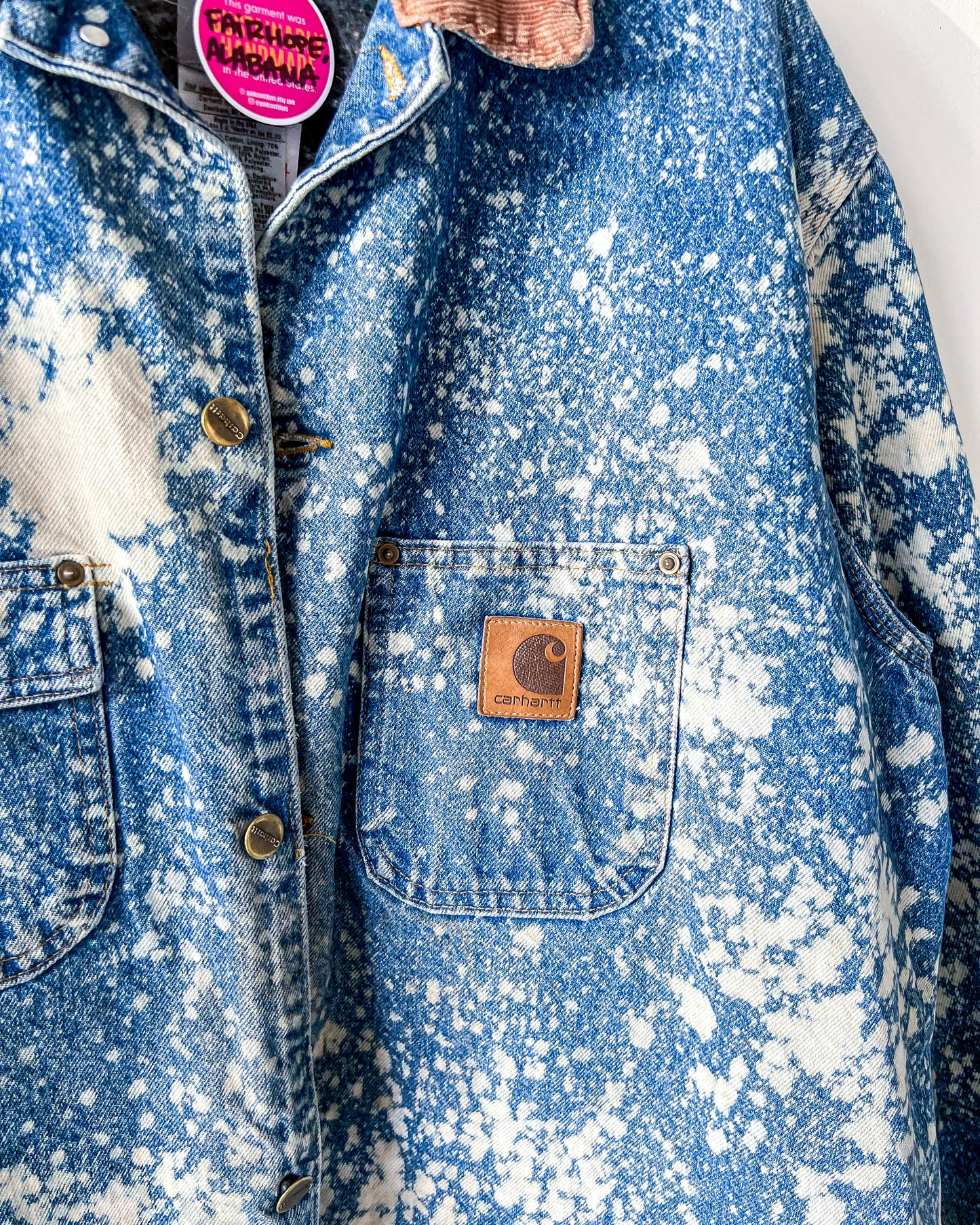 FAIRHOPE - Vintage Carhartt Chore Coat - Blue Denim, Unisex XL Tall