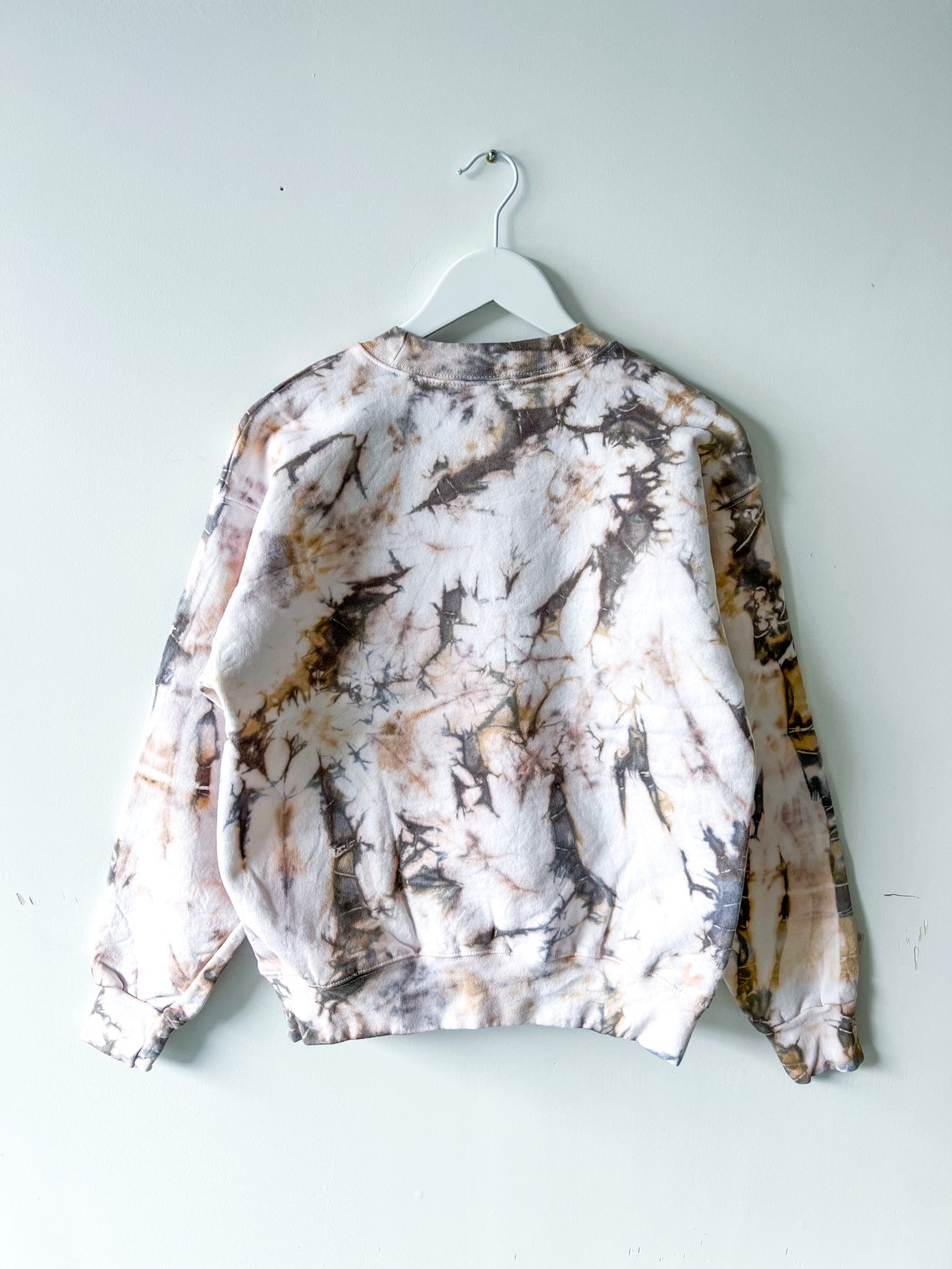 Hand-Dyed Crewneck Sweatshirt in Sandstone