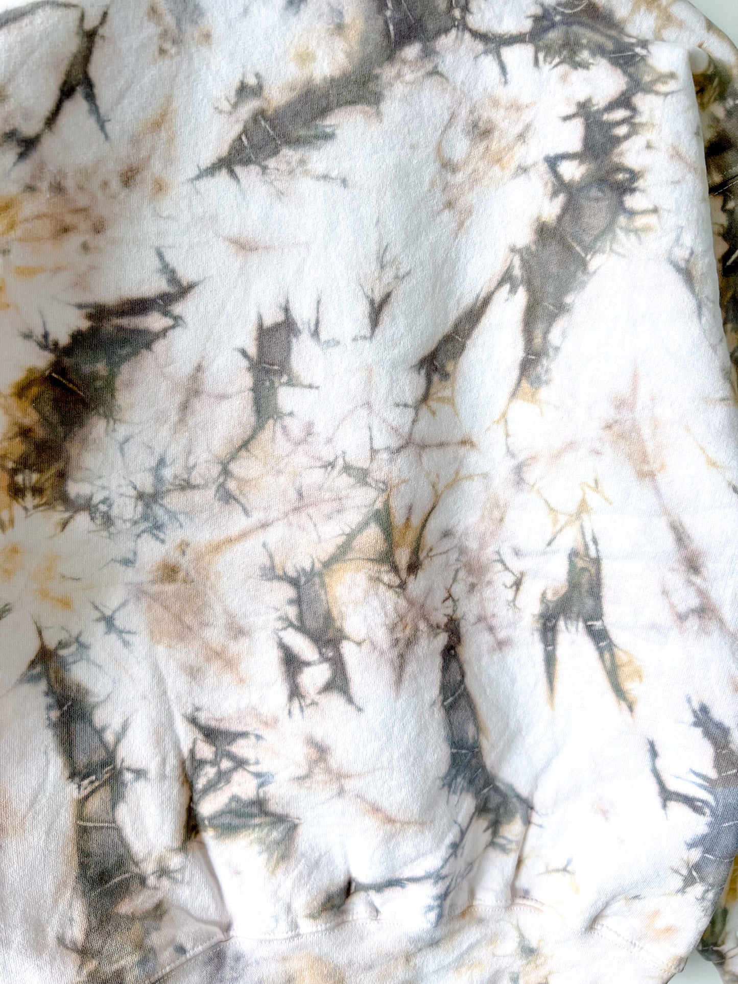 Hand-Dyed Crewneck Sweatshirt in Sandstone