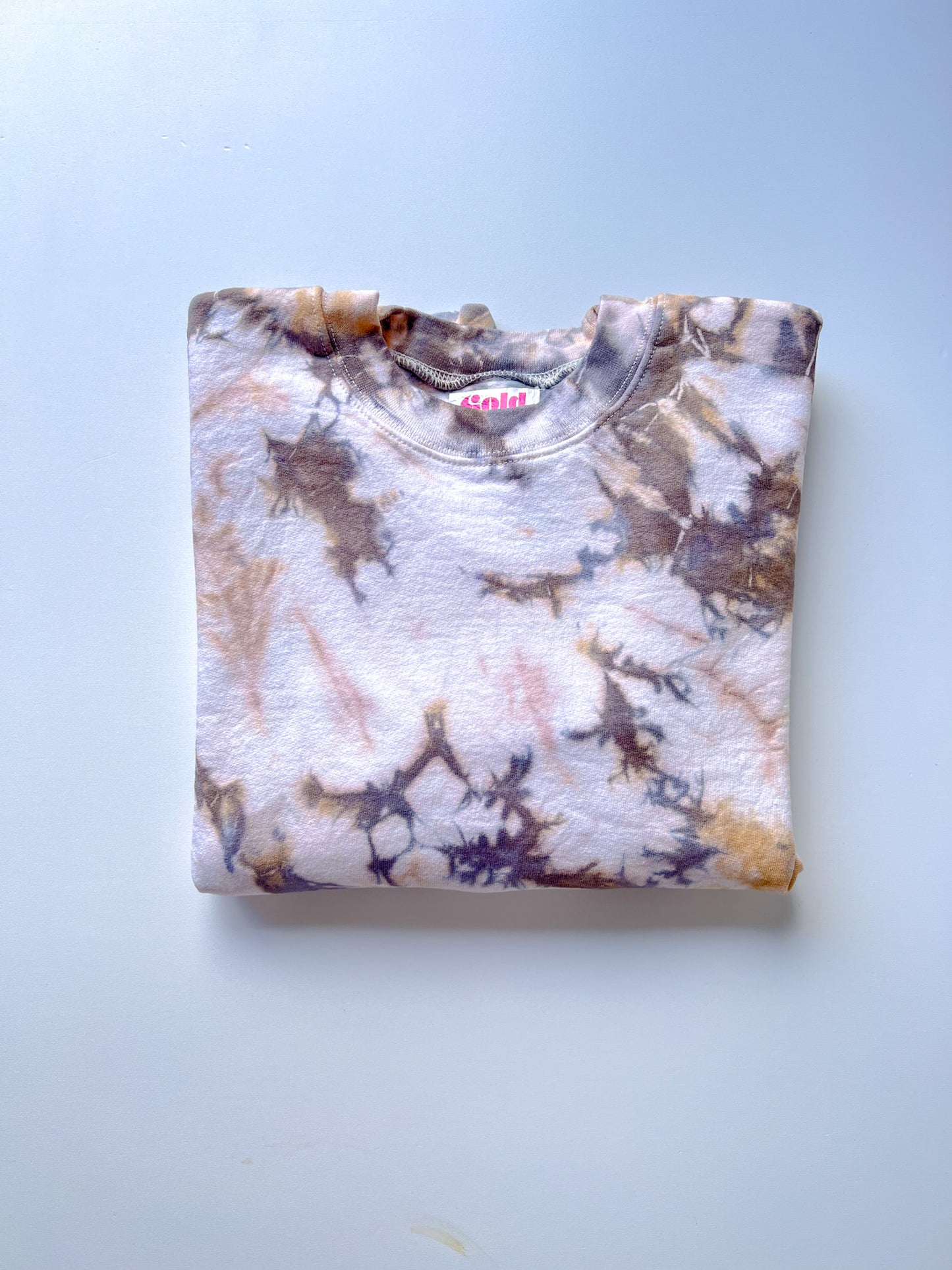 Hand-Dyed Crewneck Sweatshirt in Sandstone