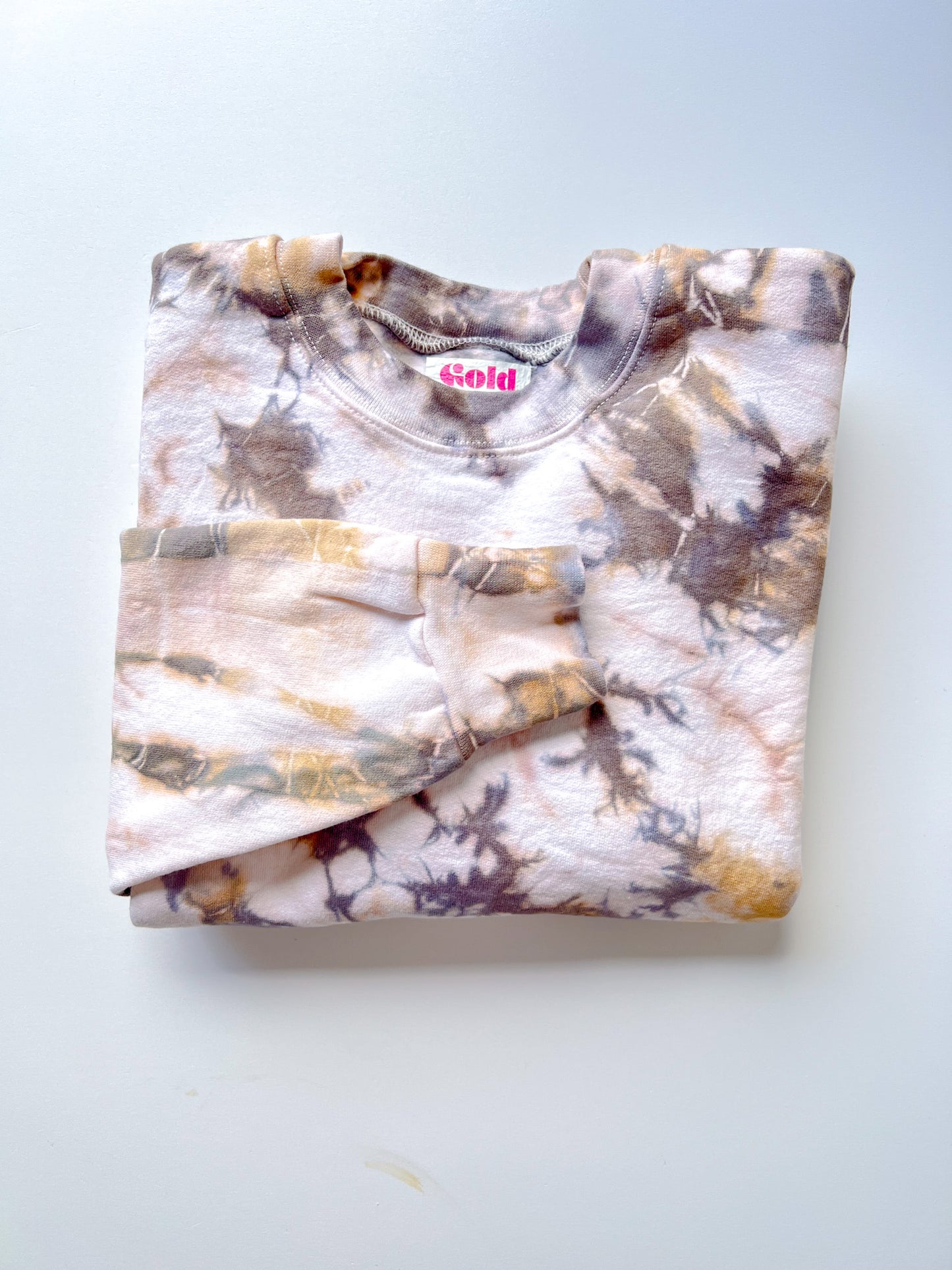 Hand-Dyed Crewneck Sweatshirt in Sandstone