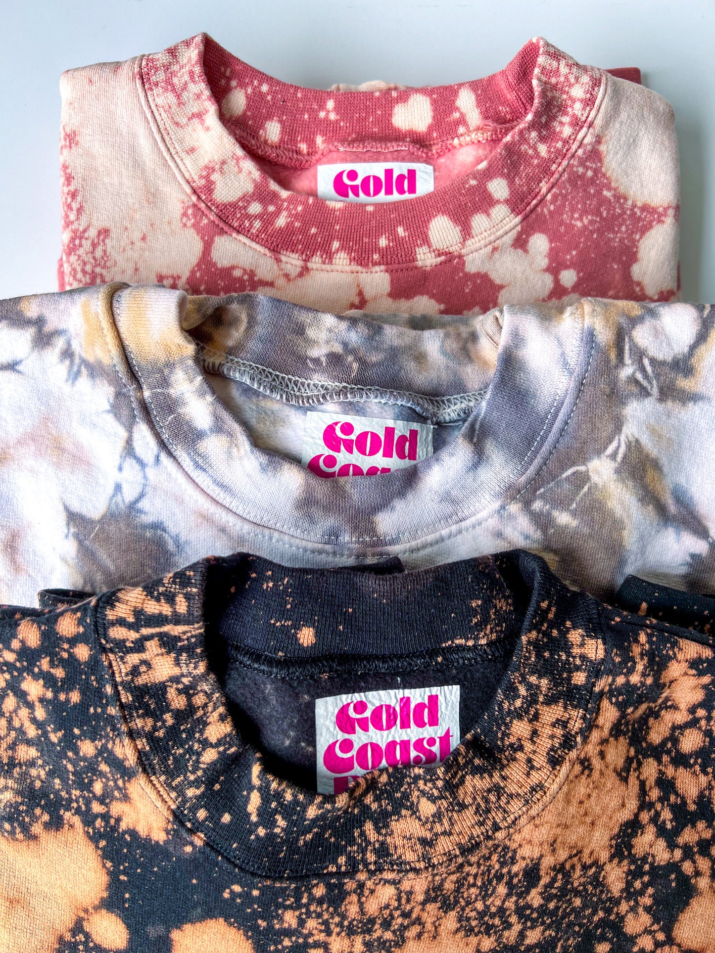 Acid-Washed Crewneck Sweatshirt in Onyx