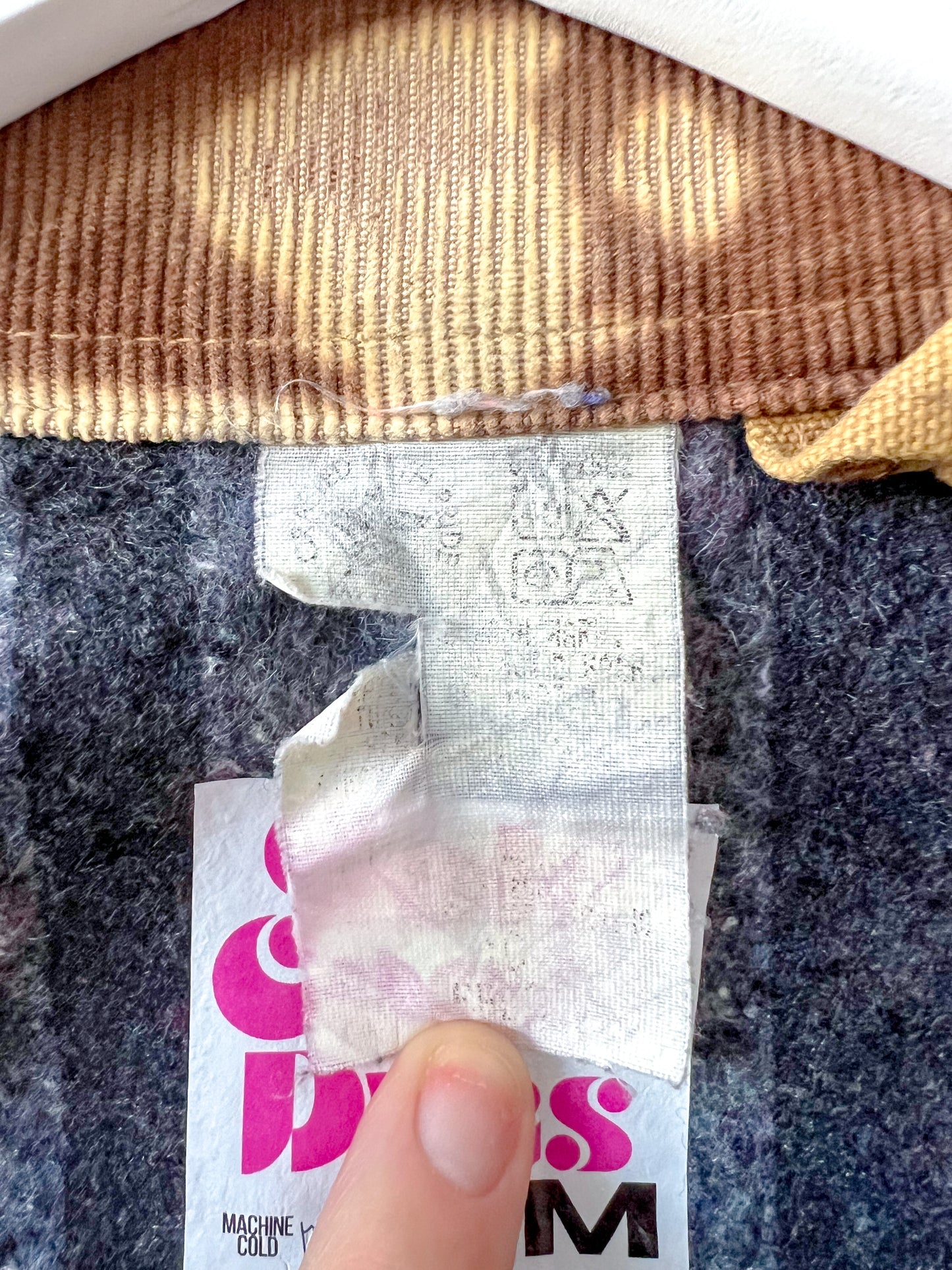MINNESOTA - Vintage 80s Carhartt Acid Washed Blanket Lined Chore Coat - Tan, Beige - Unisex Small/Medium