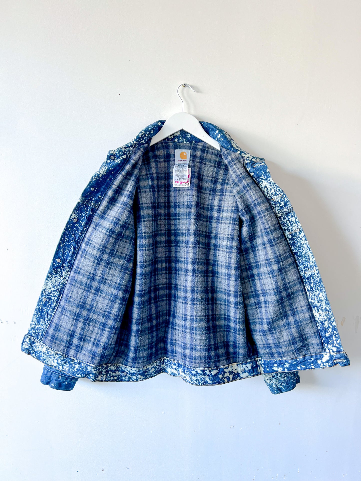 MYRTLE BEACH - Vintage Y2K Carhartt Acid Washed Western Trucker Denim Jacket - Unisex Large