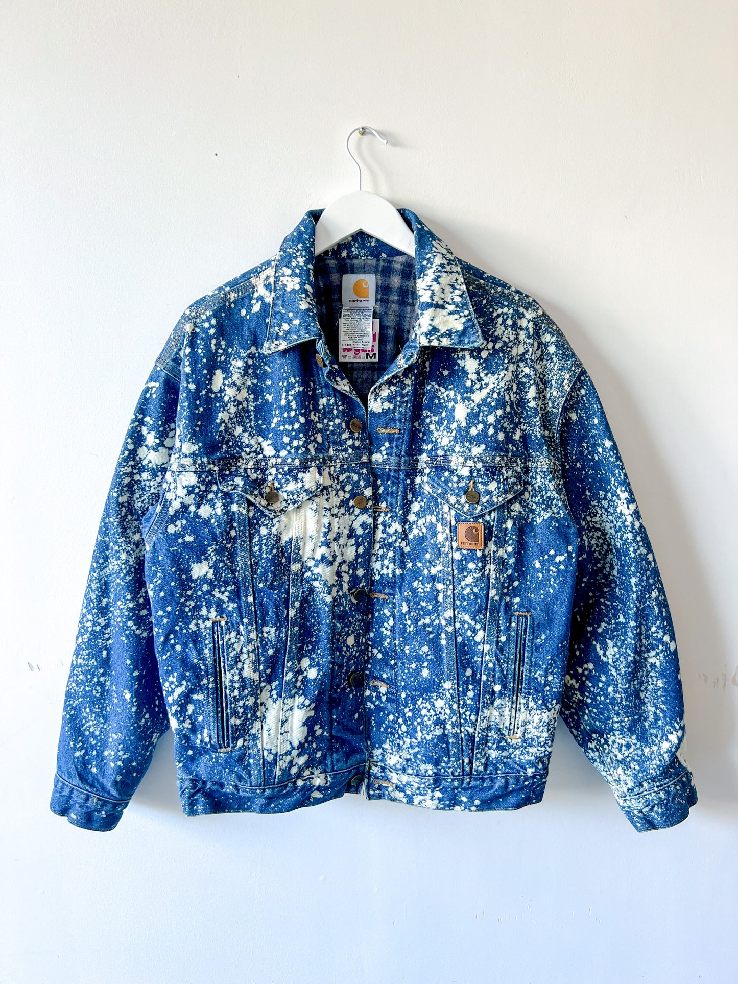 MYRTLE BEACH - Vintage Y2K Carhartt Acid Washed Western Trucker Denim Jacket - Unisex Large