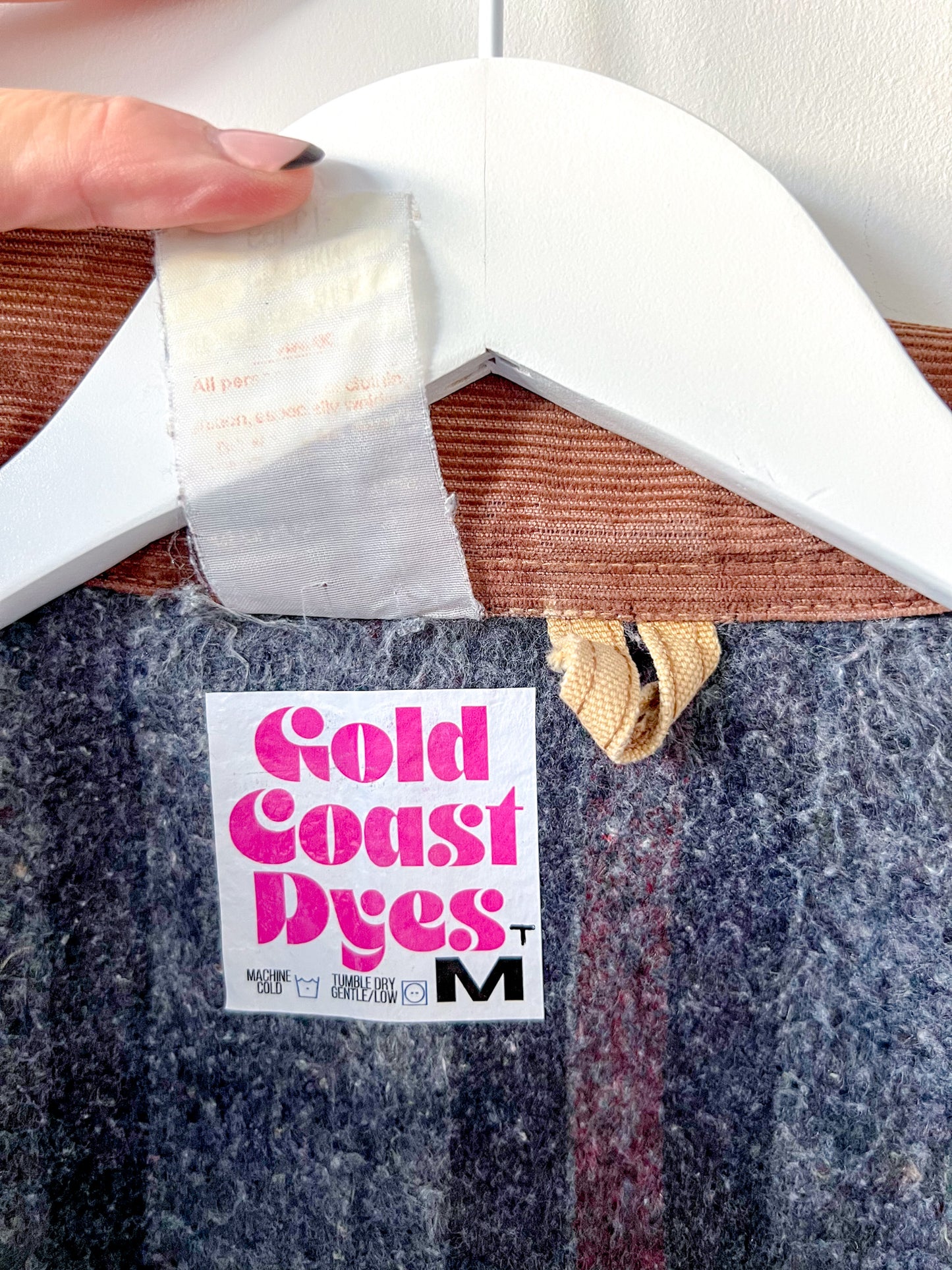 SAN DIEGO 4 - Vintage 80s Carhartt Acid Washed Blanket Lined Chore Coat - Tan, Beige - Unisex Medium
