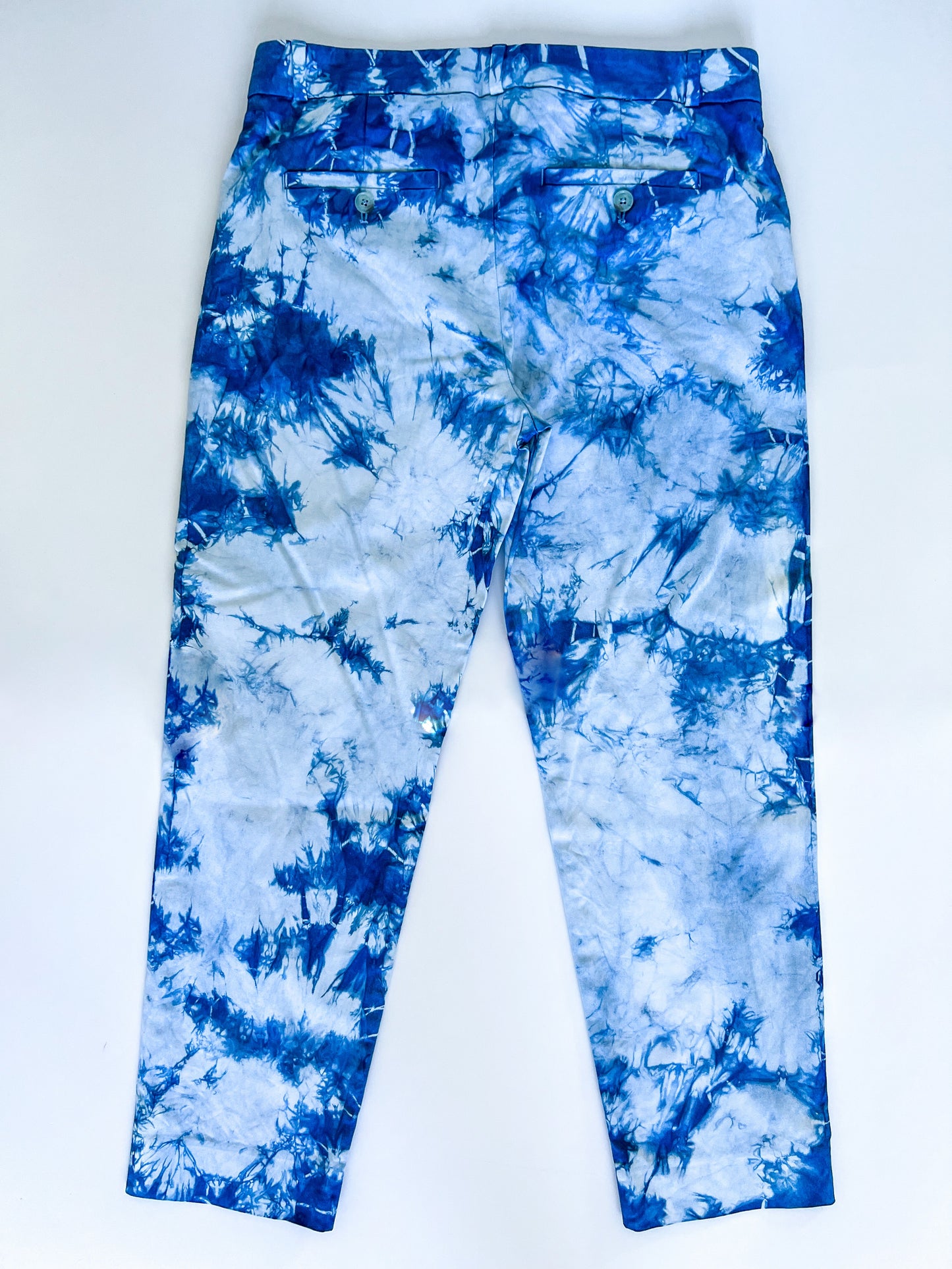Indigo Dyed Banana Republic Cotton Dress Pants