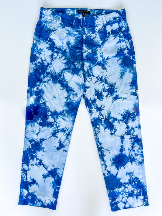Indigo Dyed Banana Republic Cotton Dress Pants