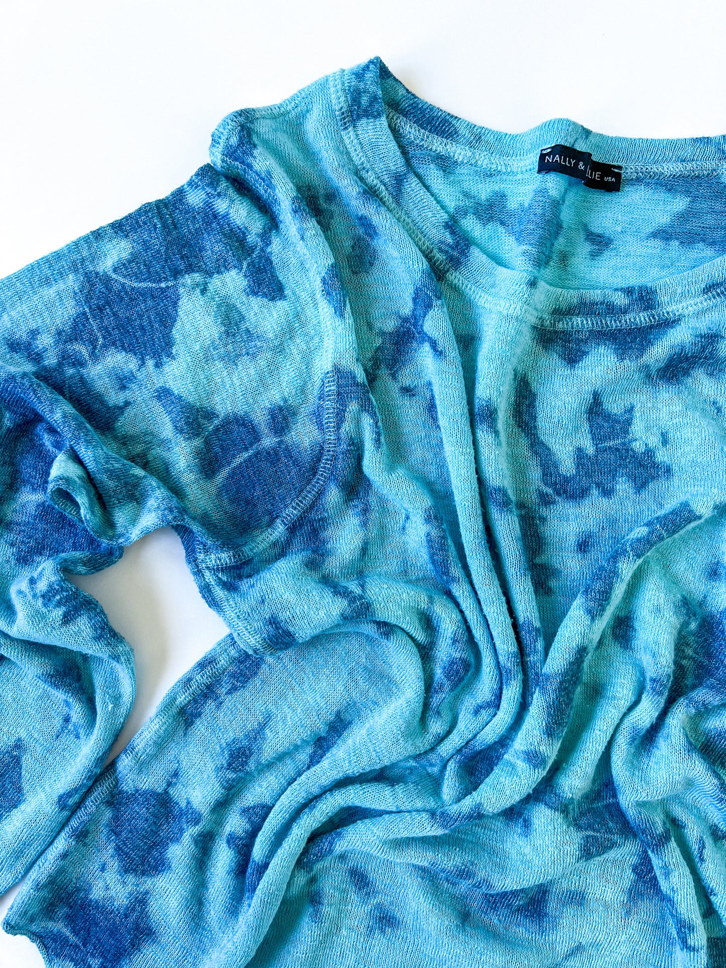 Indigo Dyed Nally & Millie Gauze Sweater