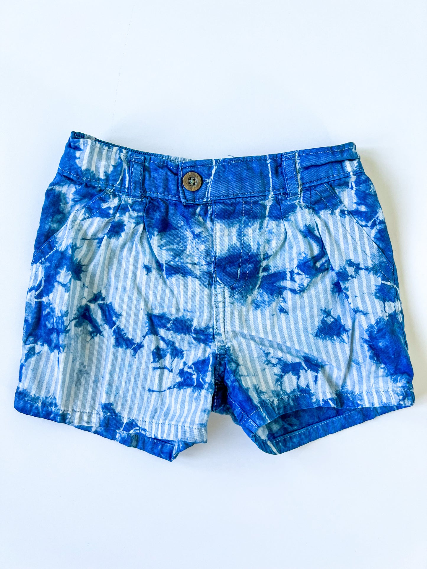 Indigo Dyed Carter's Seersucker Toddler Shorts