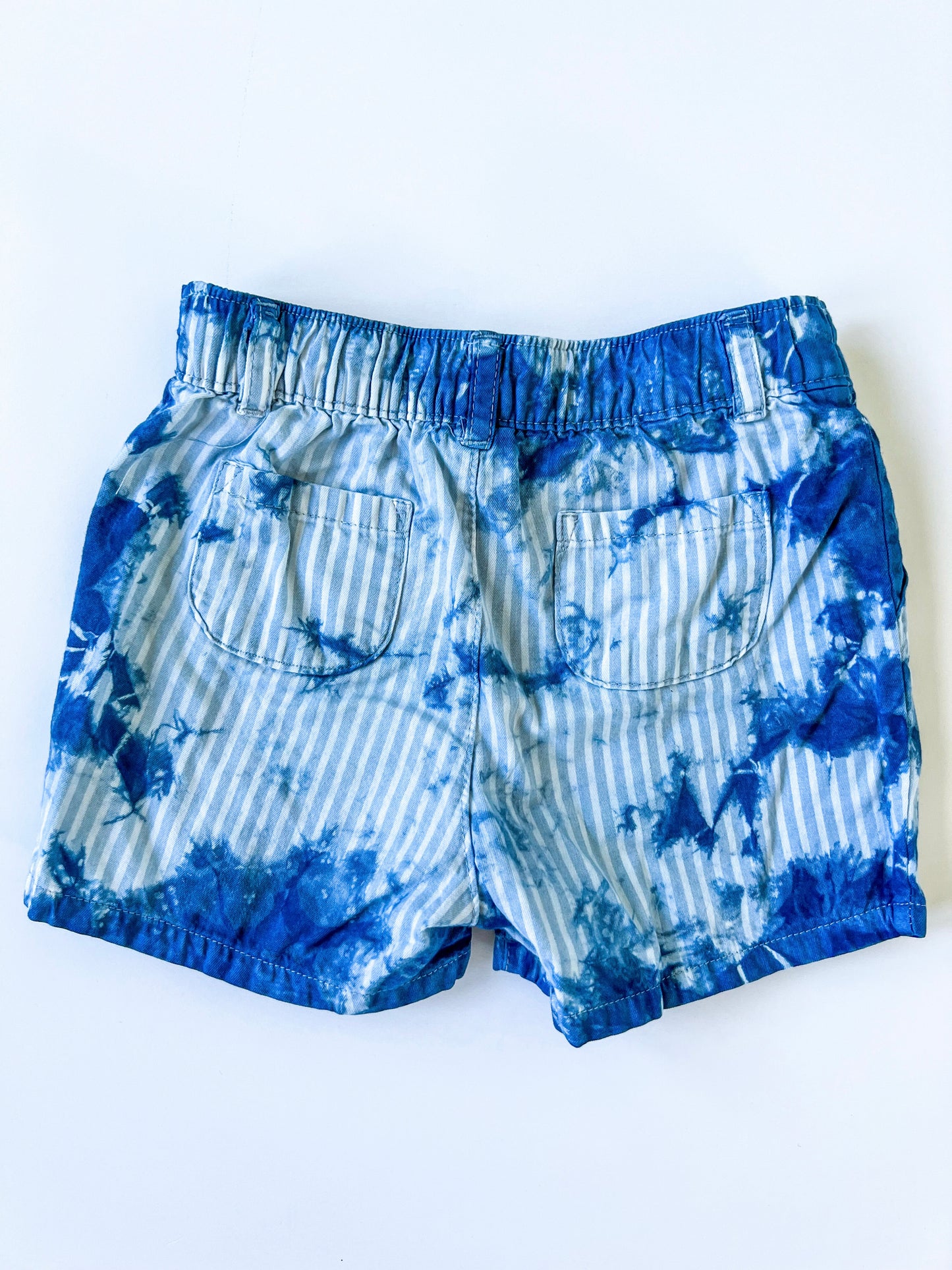 Indigo Dyed Carter's Seersucker Toddler Shorts