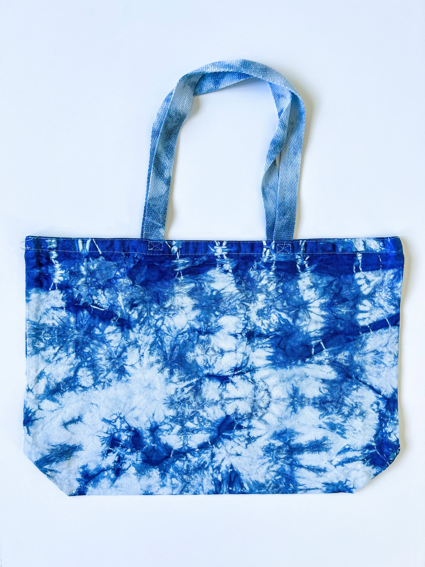 Indigo Dyed Jumbo Canvas Shopping Tote