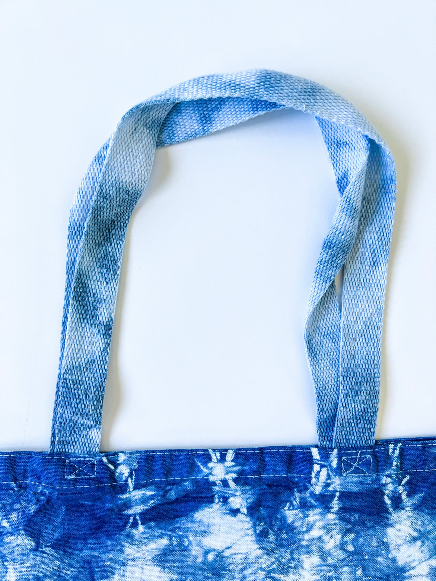 Indigo Dyed Jumbo Canvas Shopping Tote