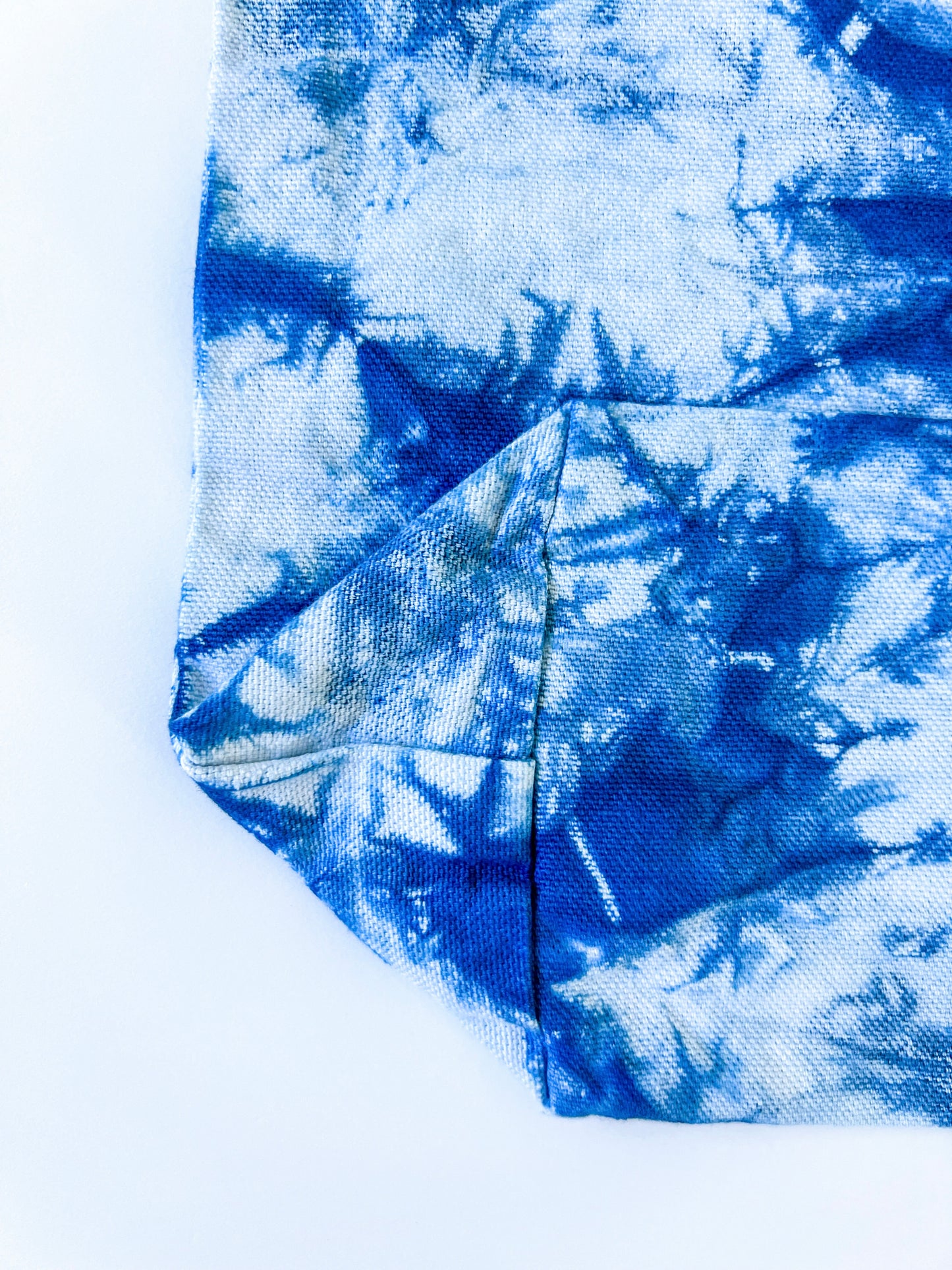 Indigo Dyed Jumbo Canvas Shopping Tote