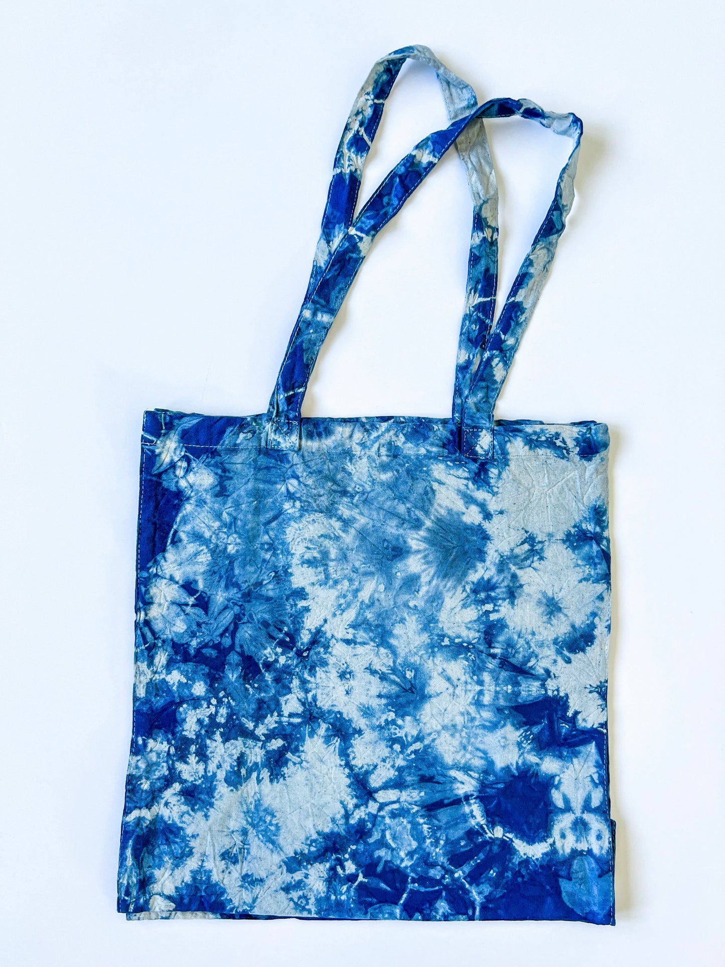 Indigo Dyed Medium Canvas Shopping Tote