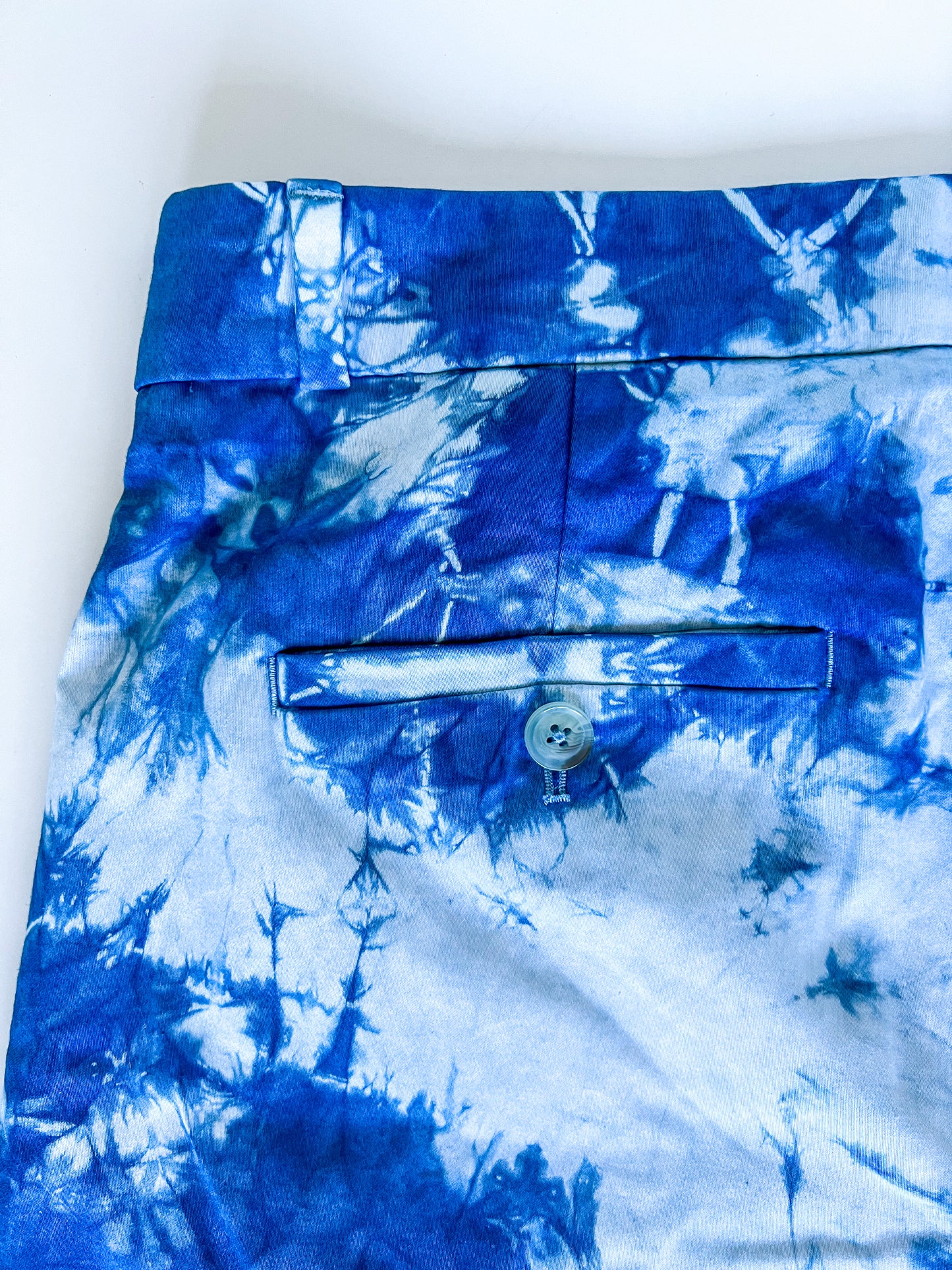 Indigo Dyed Banana Republic Cotton Dress Pants