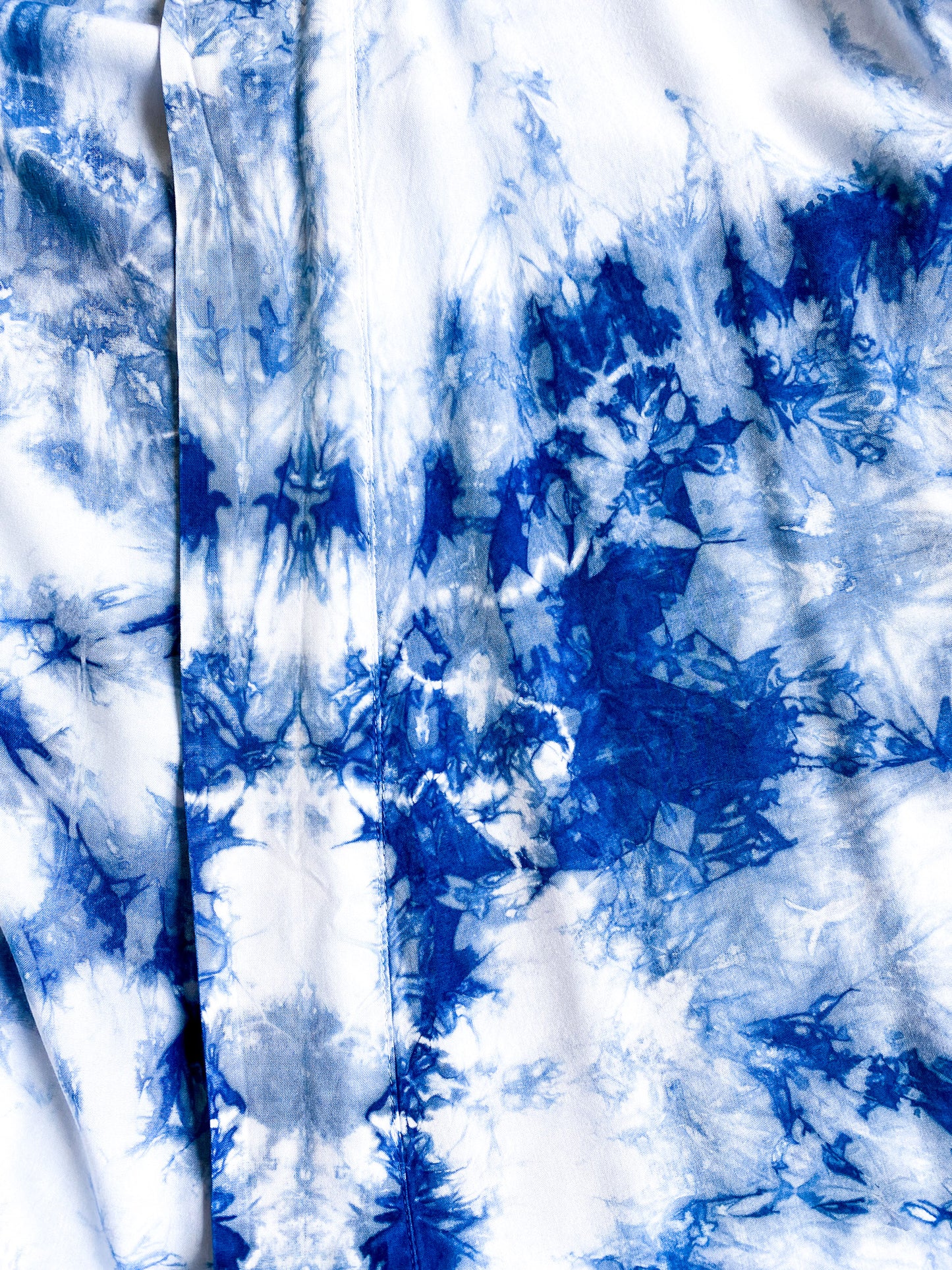 Indigo Dyed Bamboo Rayon Silk Robe