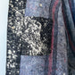 ALABAMA - Vintage 90s Carhartt Acid Washed Blanket Lined Chore Coat - Charcoal Gray, White - Unisex Medium