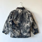 ALABAMA - Vintage 90s Carhartt Acid Washed Blanket Lined Chore Coat - Charcoal Gray, White - Unisex Medium