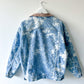 BAKERSFIELD - Vintage 90s Carhartt Acid Washed Blanket Lined Western Jacket - Denim, White - Unisex Large