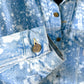 BAKERSFIELD - Vintage 90s Carhartt Acid Washed Blanket Lined Western Jacket - Denim, White - Unisex Large