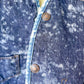 CANTON - Vintage 80s Carhartt Acid Washed Sherpa Lined Denim Vest - Denim, White - Unisex Medium
