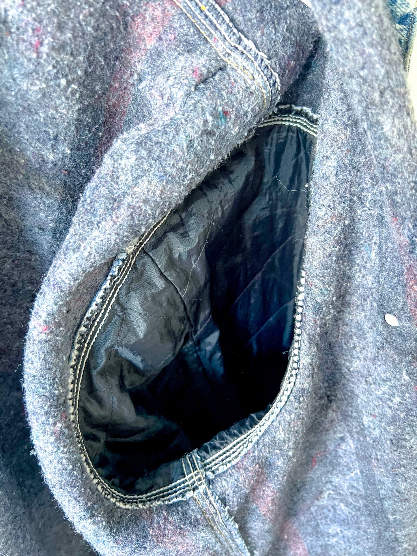 HOUSTON - Vintage Y2K Carhartt Acid Washed Blanket Chore Coat - Denim - Unisex Large