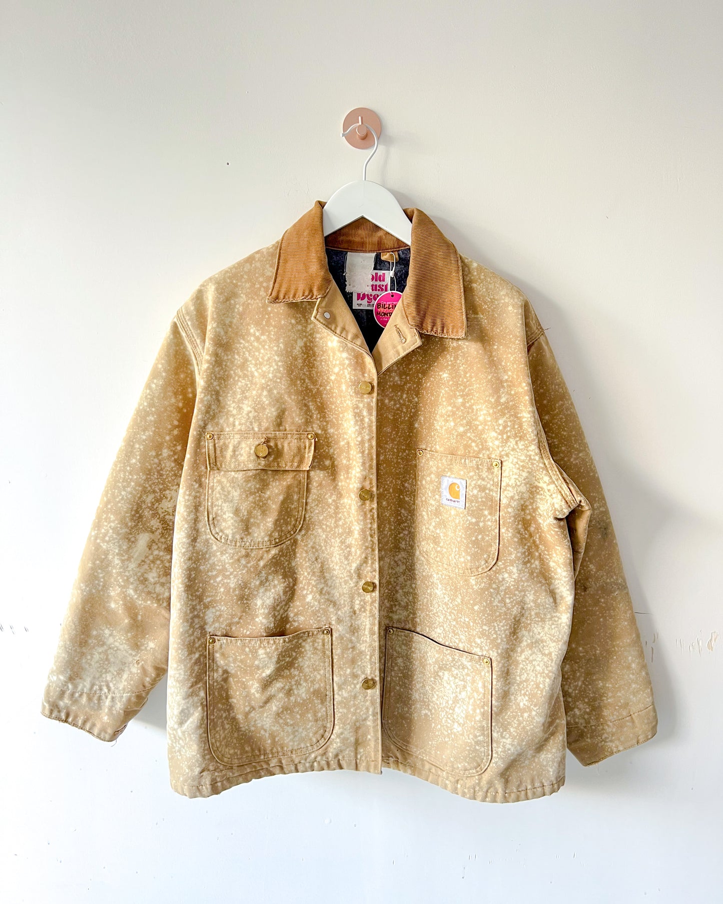 BILLINGS - Vintage Carhartt Chore Coat - Light Tan, Unisex L