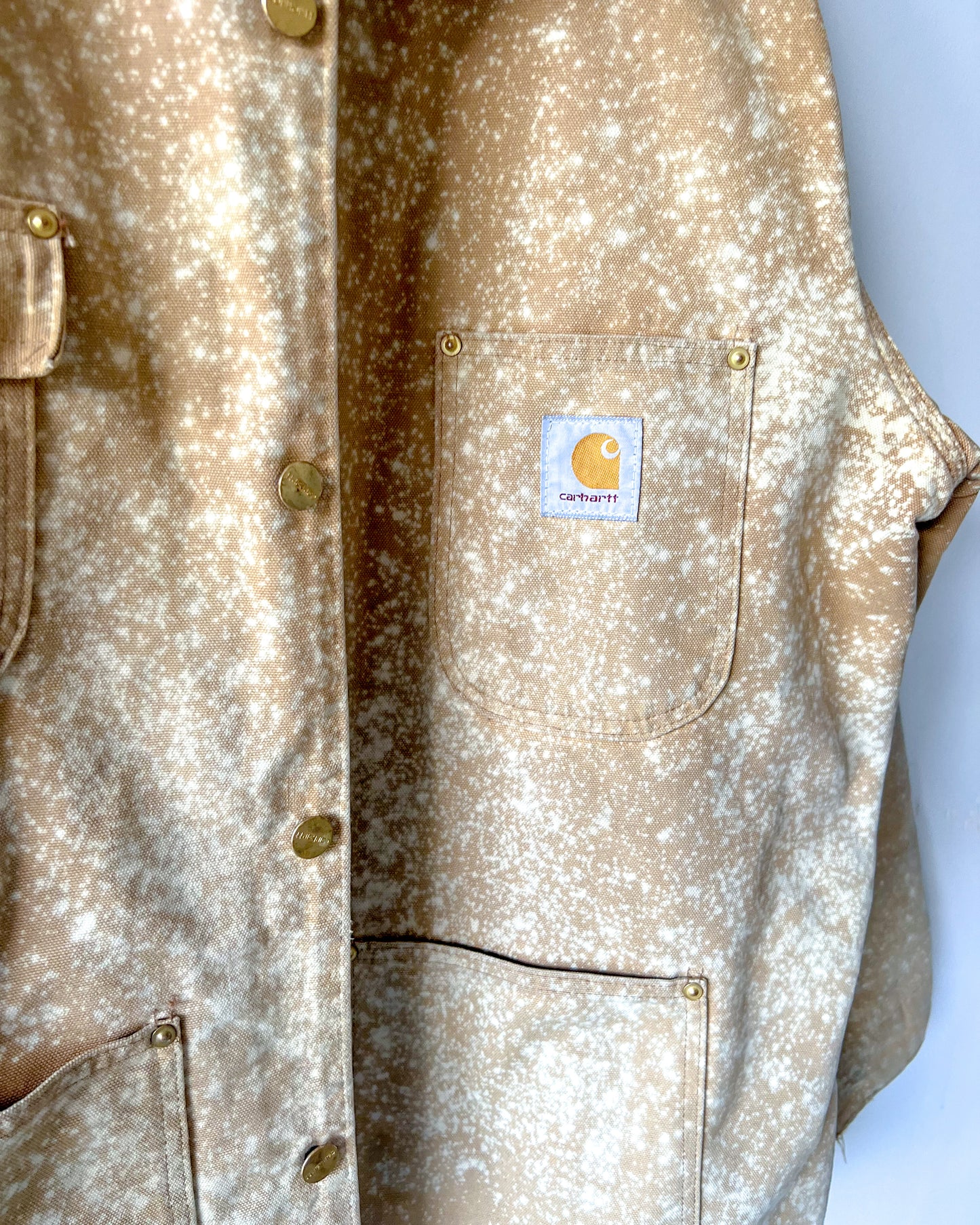 BILLINGS - Vintage Carhartt Chore Coat - Light Tan, Unisex L