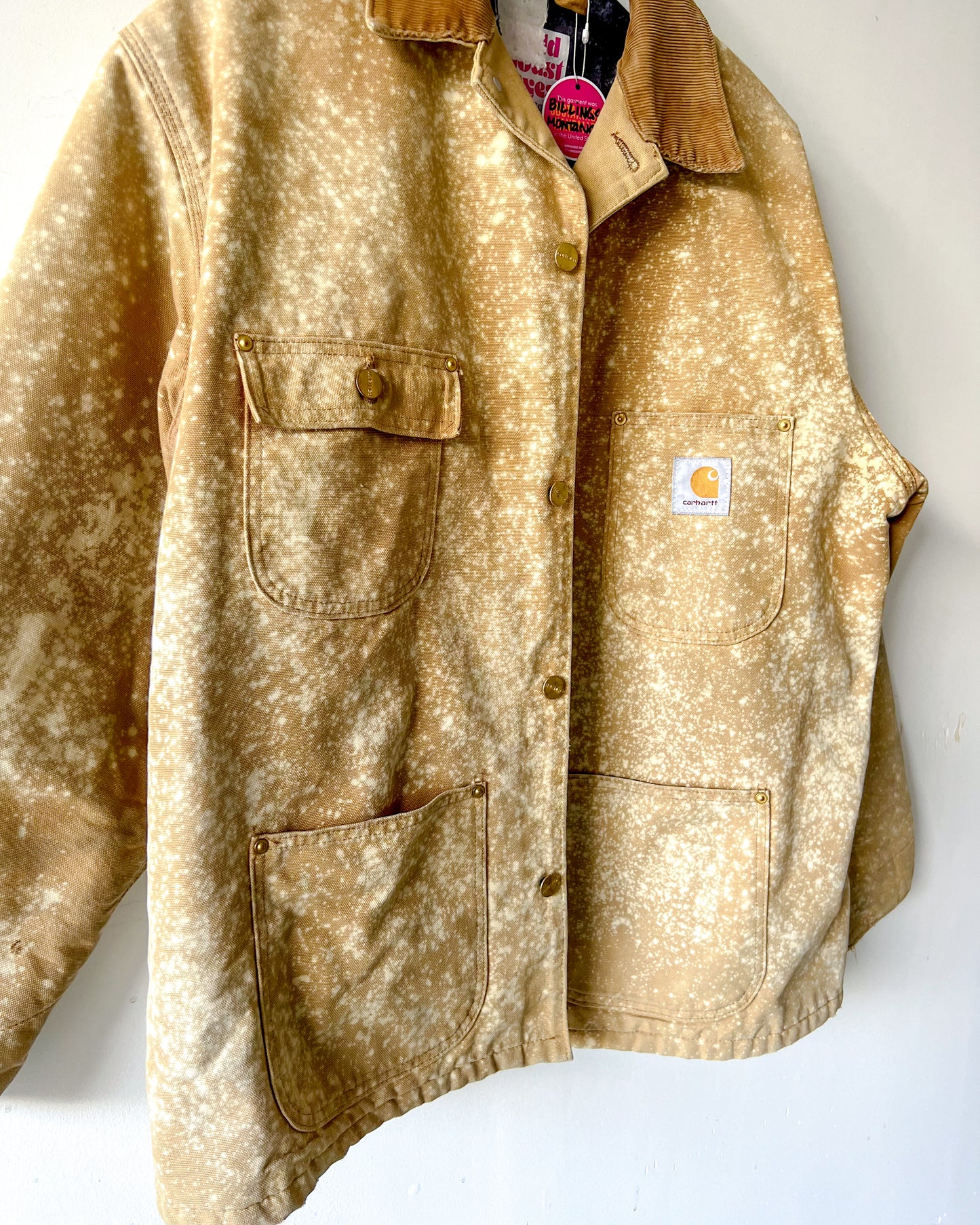 BILLINGS - Vintage Carhartt Chore Coat - Light Tan, Unisex L