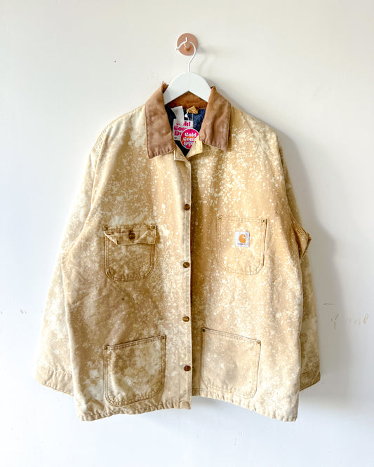 EDMOND - Vintage Carhartt Chore Coat - Light Tan, Unisex L