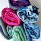 Hand-Dyed Rayon Silk Shawl - Blue