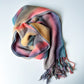 Hand-Dyed Rayon Silk Shawl - Natural Stripe