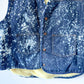 JACKSON - Vintage 80s Carhartt Acid Washed Sherpa Lined Denim Vest - Denim, White - Unisex XL