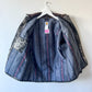 PORTLAND - Vintage 80s Carhartt Acid Washed Blanket Lined Chore Coat - Charcoal Gray, White - Unisex Small/Medium