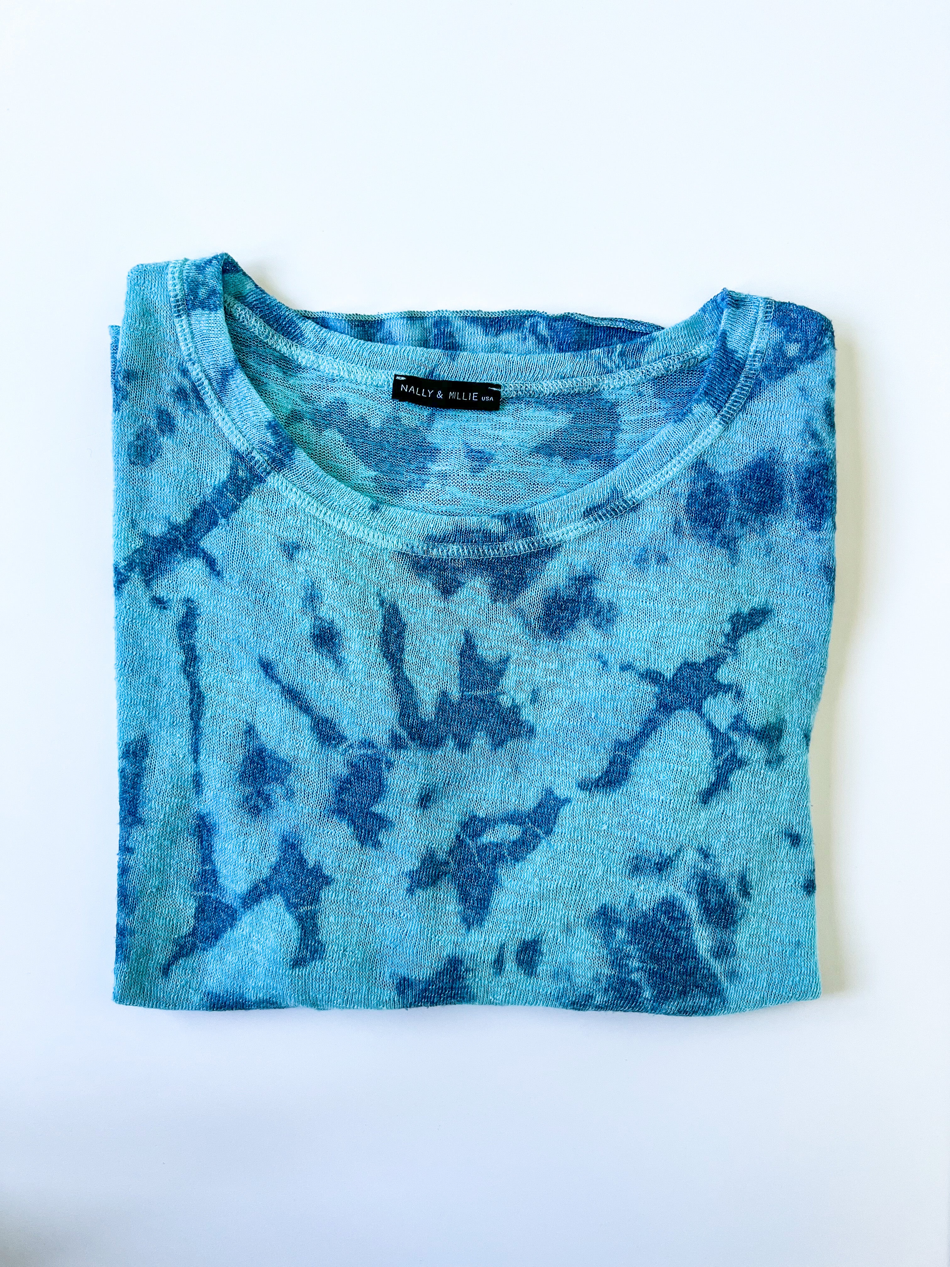 Indigo Dyed Nally Millie Gauze Sweater