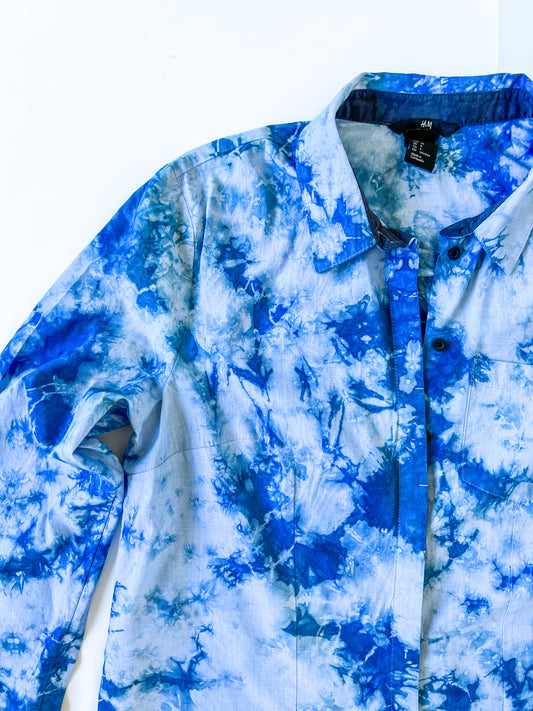 Indigo Dyed H&M Cotton Dress Shirt